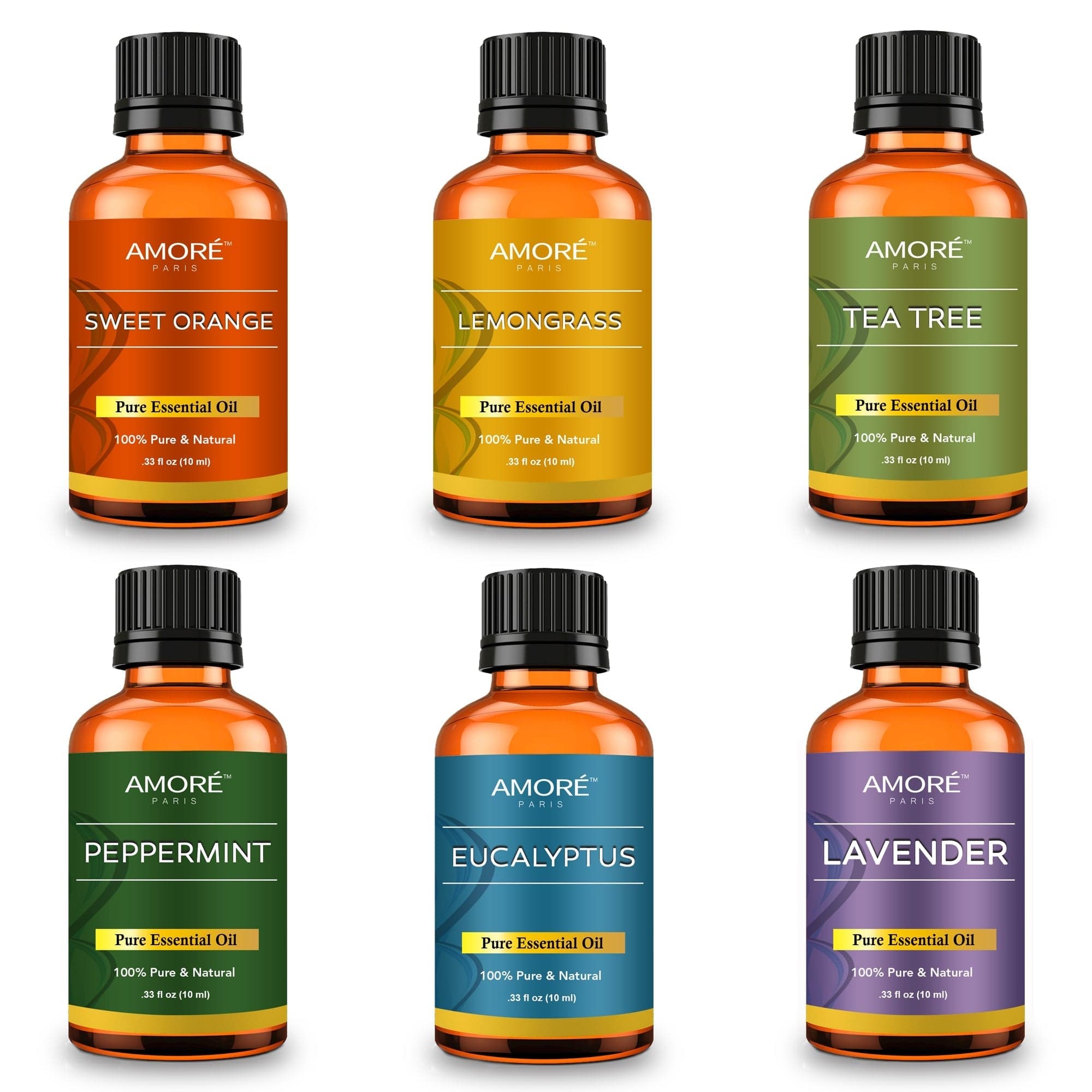 6 Piece: 100% Pure Essential Oils