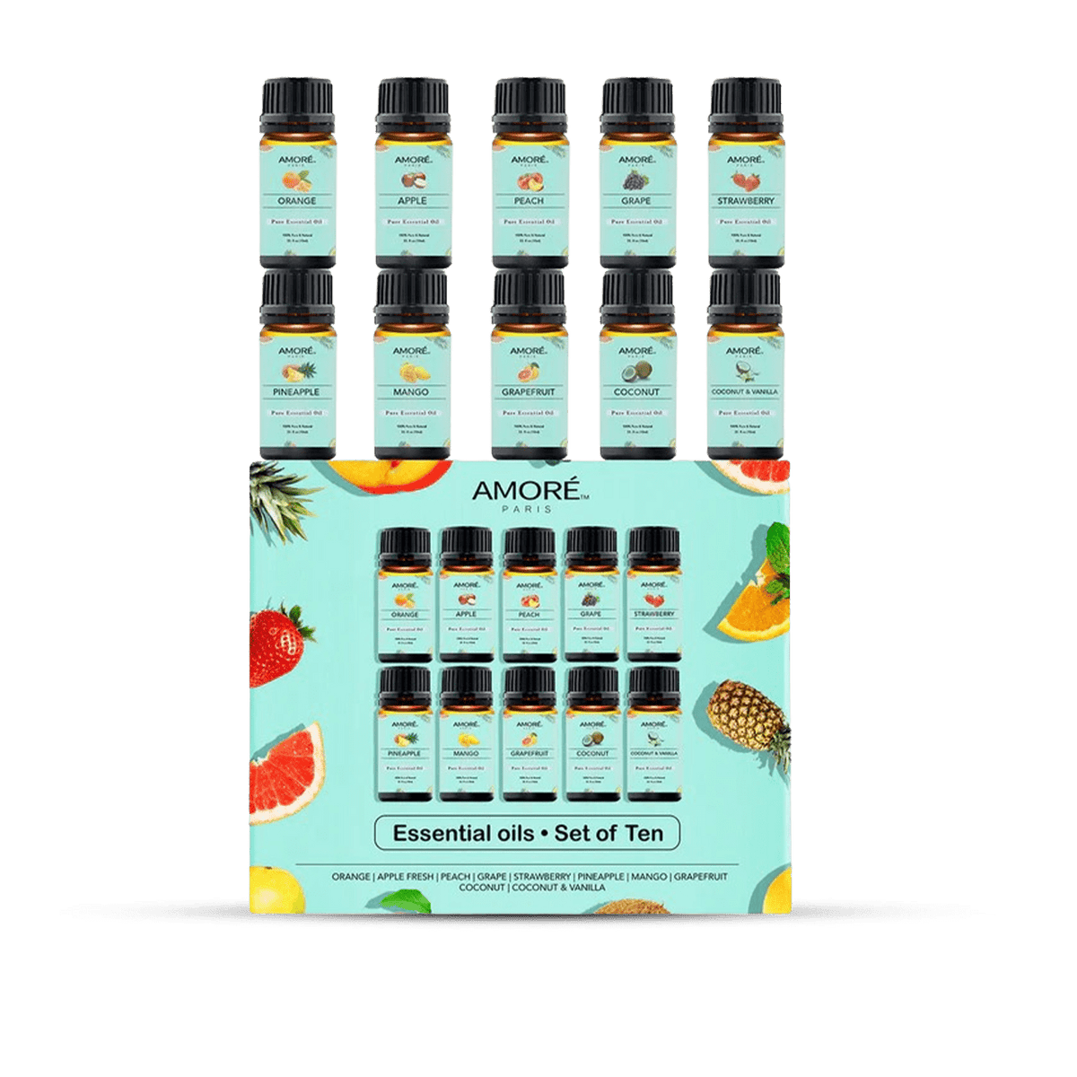 10-Piece: Fruity Collection Essential Oils