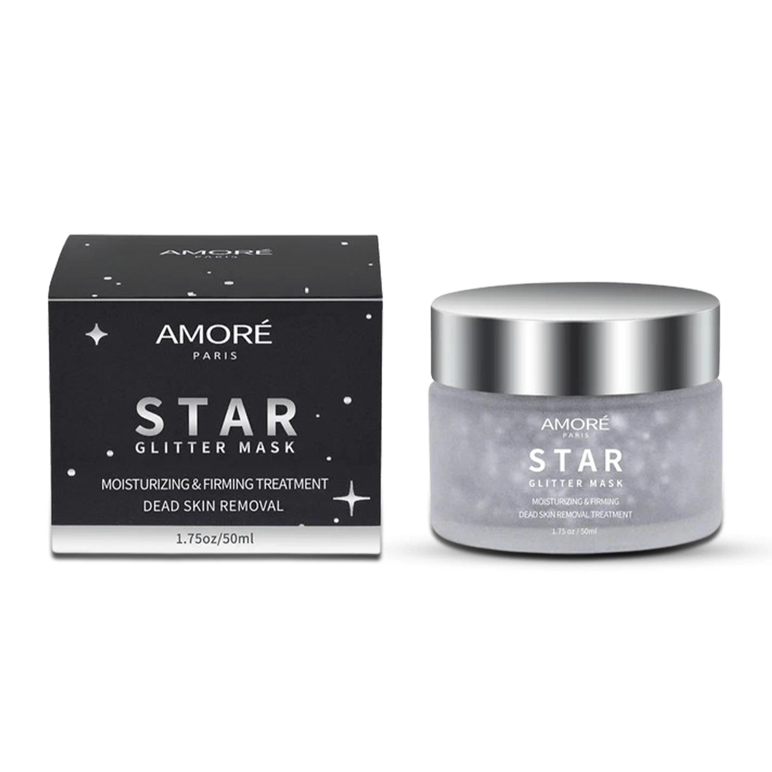 Silver Glitter Purifying Peel-Off Facial Masks