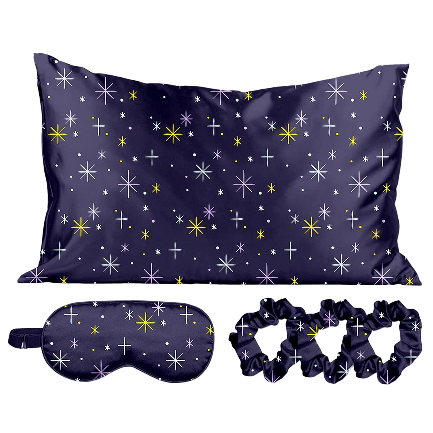 Satin Self Care Sleep Set - Midnight