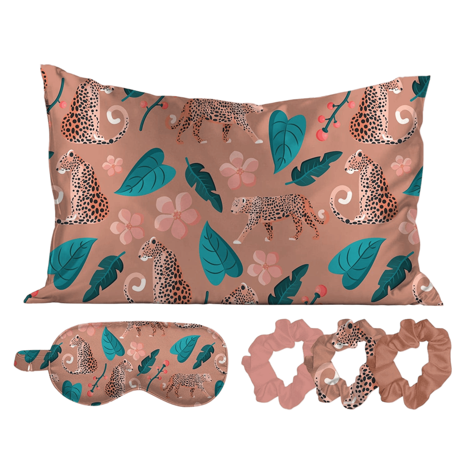 Satin Self Care Sleep Set - Wild Safari