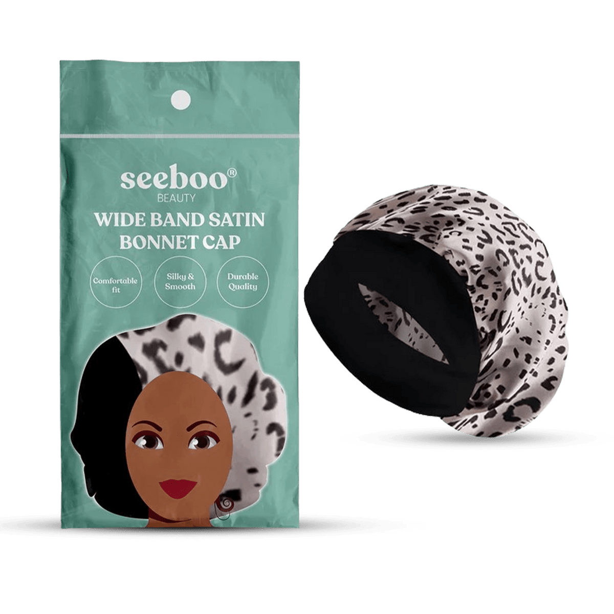 Women's Silky Satin Headband - Leopard