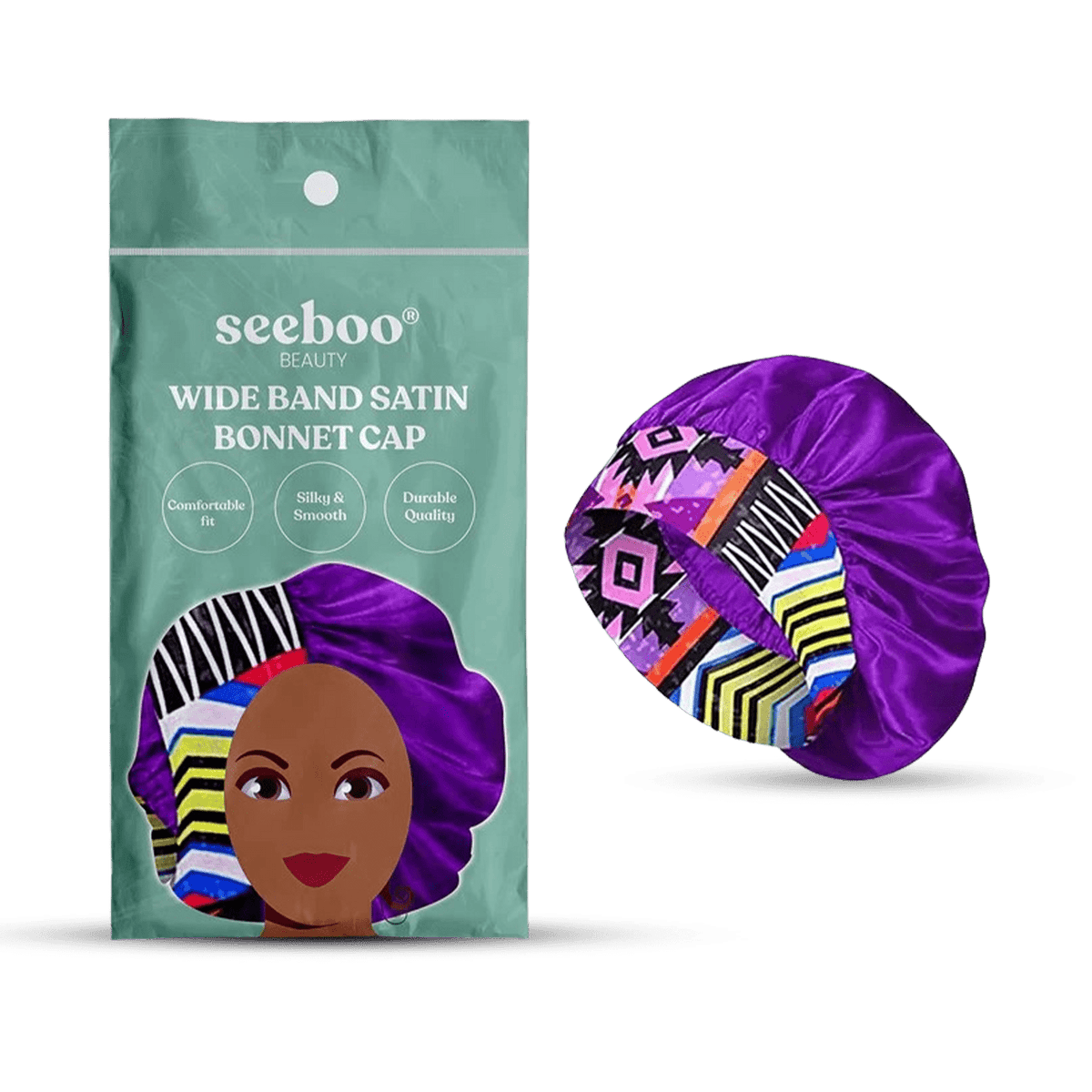 Women's Silky Satin Headband - Purple
