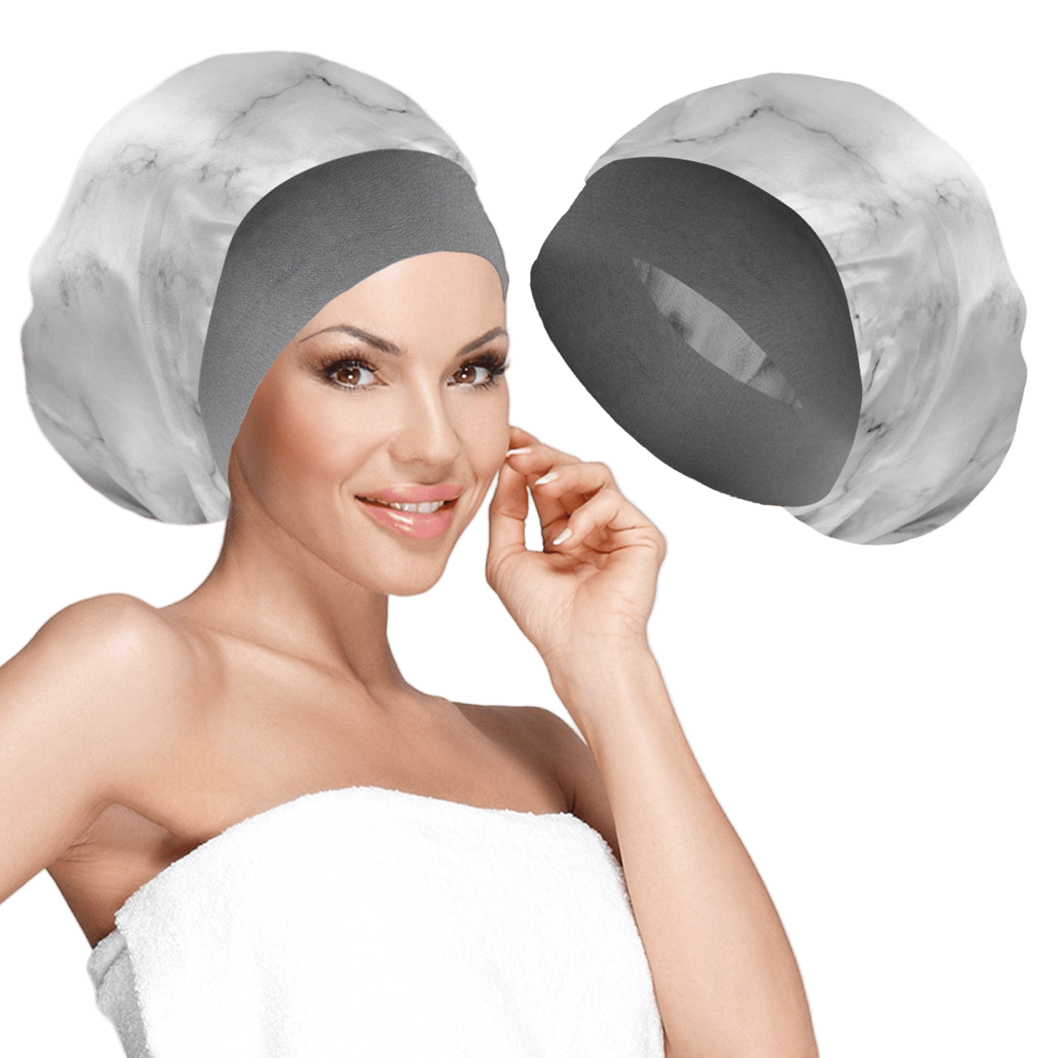 Women's Silky Satin Headband - Marble